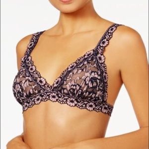 Hanky Panky Navy and Pink Lined Bralette
